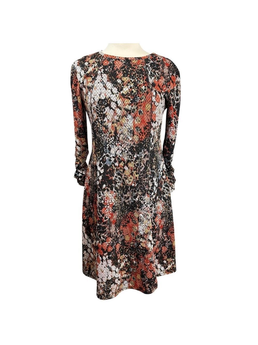 Robbie Bee Dress Size S Black Orange